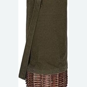 Picnic Time Insulated Canvas Wine Bottle Basket, NWT